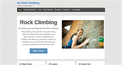Desktop Screenshot of gorockclimb.com